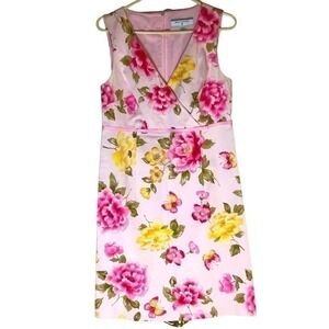 Real Clothes size 8 pink floral sleeveless dress